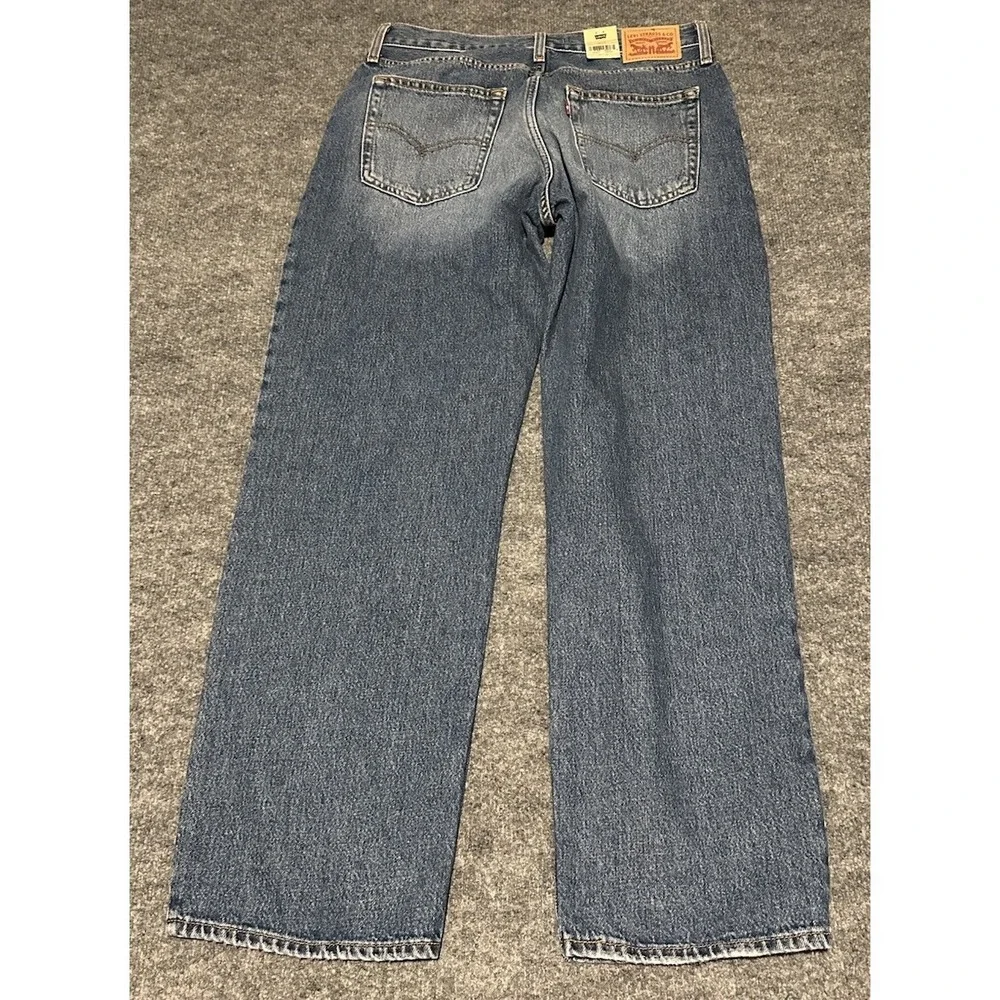 Levis 94 Baggy Wide Leg Jeans Mens 30x31 Blue  Denim Zip Fly  Pants NWT